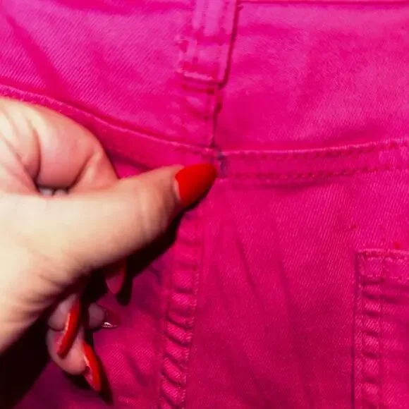 Hot pink bell bottom jeans size xxl - Picture 6 of 6